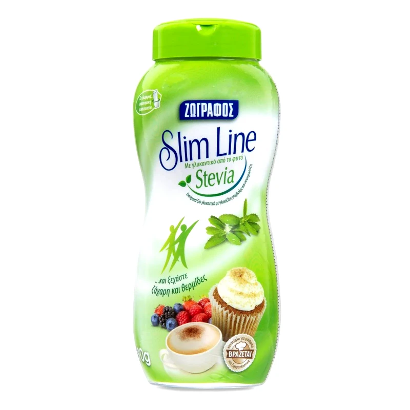 ΖΩΓΡΑΦΟΣ Γλυκαντικό Σκόνη Slim Line Stevia 90g