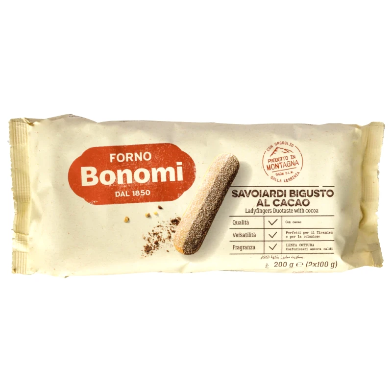 BONOMI Βάση για Γλυκά Σοκολάτα Βανίλια Σαβαγιάρ 200g