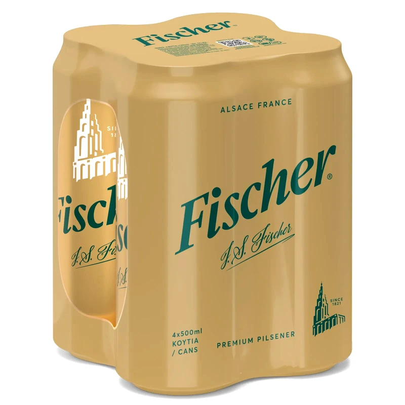 FISCHER Μπύρα Pilsner Κουτί 4x500ml
