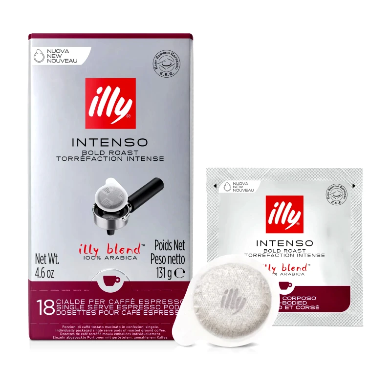 ILLY Καφές Espresso Αλεσμένος Μερίδες Intenso Bold Roast 131g
