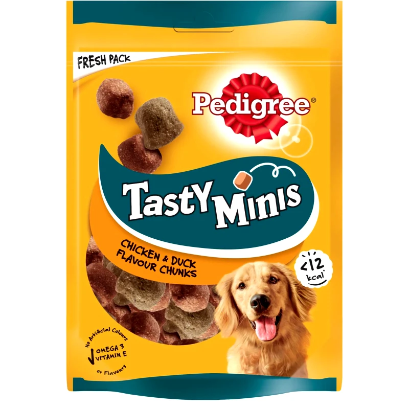 PEDIGREE Σνακ Σκύλων Tasty Minis Κοτόπουλο Πάπια 130g