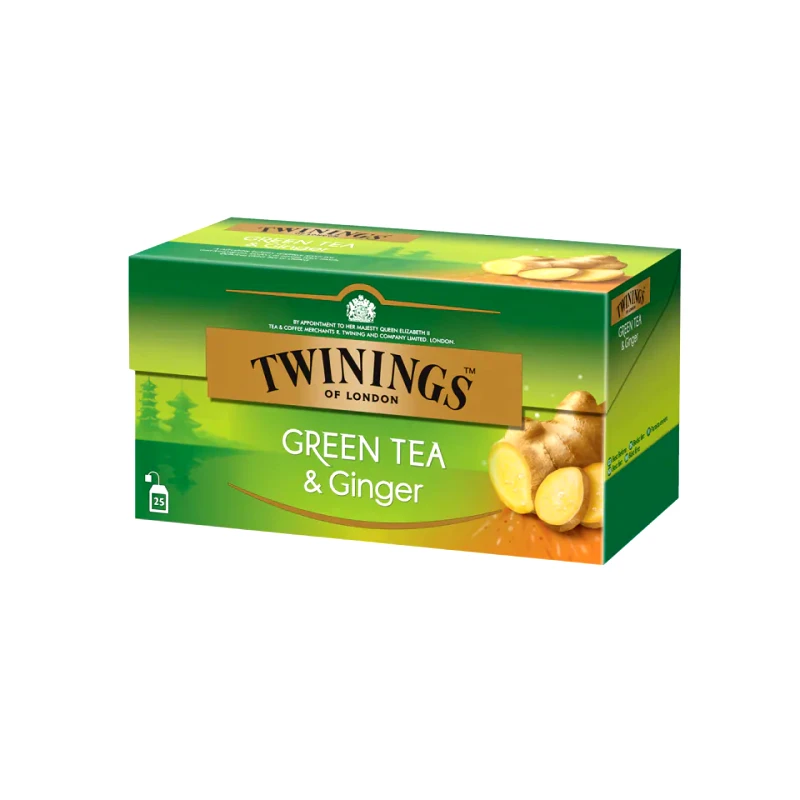 TWININGS Τσάι Πράσινο Τζίντζερ Λεμονόχορτο 25x1.6g