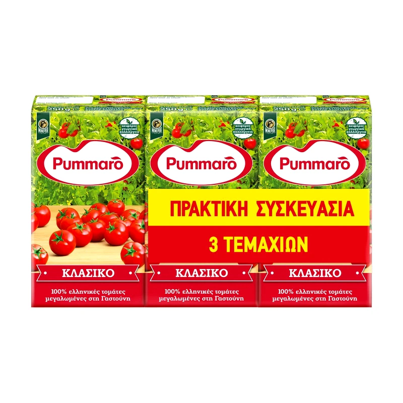 PUMMARO Τομάτα Passata Κλασικό 3x250g