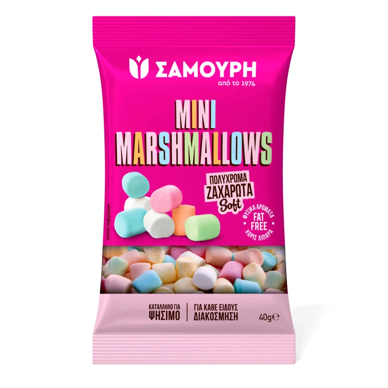 SAMOURI Ζαχαρωτά Marshmallows Mini 40g