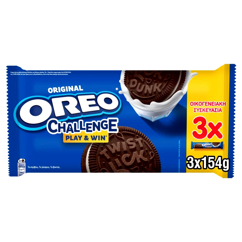 OREO Μπισκότα Γεμιστά Βανίλια 3x154g