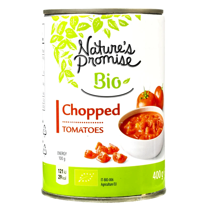 NATURES PROMISE BIO Τομάτα Ψιλοκομμένη Bio 400g