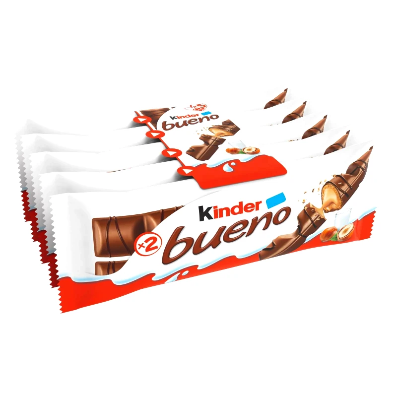 KINDER Γκοφρέτα Bueno Σοκολάτα Φουντούκι 5x43g