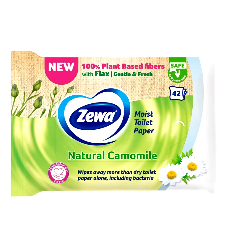 ZEWA Υγρά Μαντηλάκια Τουαλέτας Camomile 42 Τεμάχια 184g