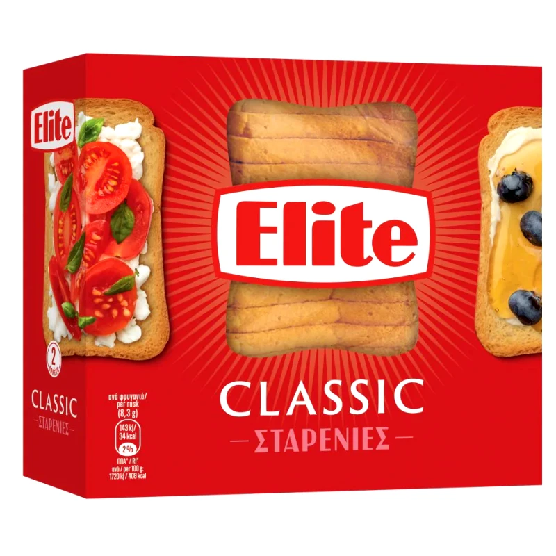 ELITE Φρυγανιές Σίτου 250g