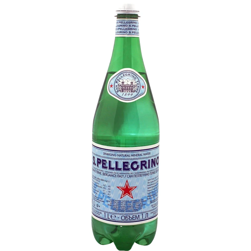 SAN PELLEGRINO Ανθρακούχο Νερό Φυσικό Μεταλλικό Φιάλη 1lt