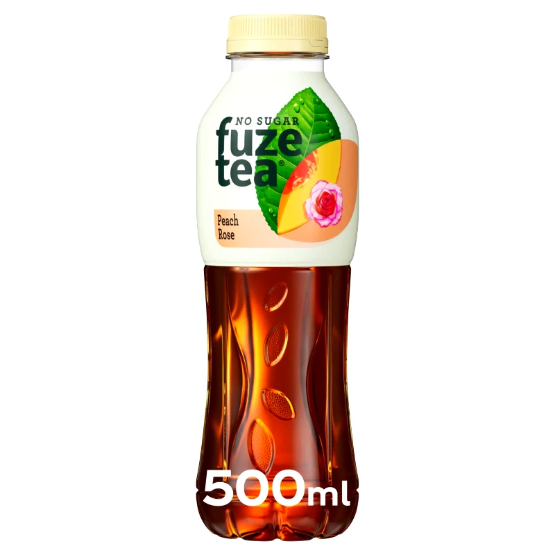 FUZE Ice Tea Ροδάκινο Τριαντάφυλλο Χωρίς Ζάχαρη 500ml