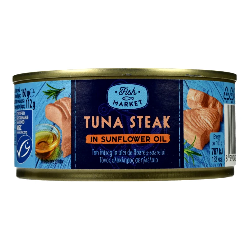 FISH MARKET Τόνος Ολόκληρος σε Ηλιέλαιο 160g
