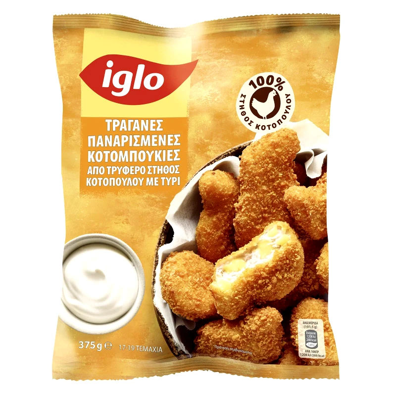 IGLO Κοτομπουκιές με Τυρί 375g