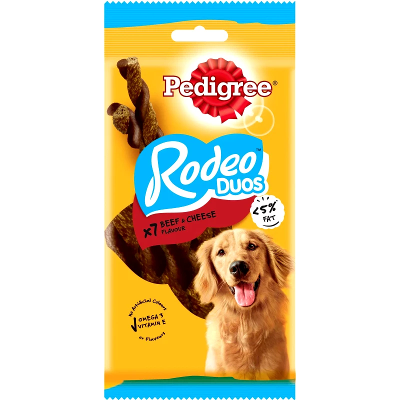 PEDIGREE Snack Σκύλωv Rodeo Duos Μοσχάρι & Τυρί 7 Τεμάχια