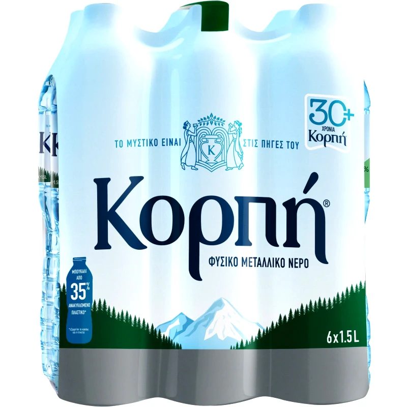 ΚΟΡΠΗ Νερό Φυσικό Μεταλλικό 6x1,5lt