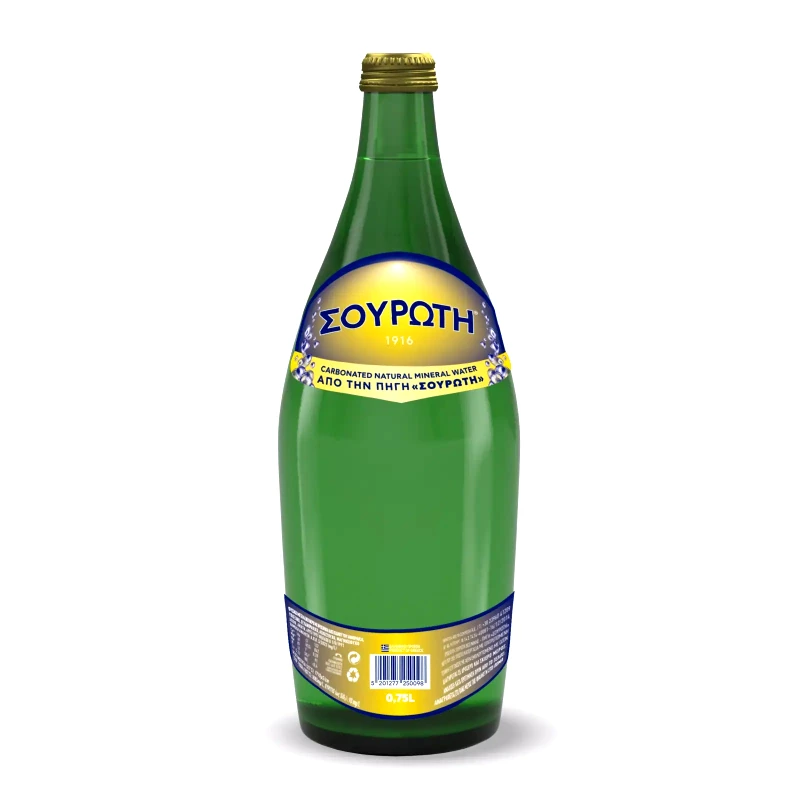 ΣΟΥΡΩΤΗ Ανθρακούχο Νερό Φιάλη 750ml