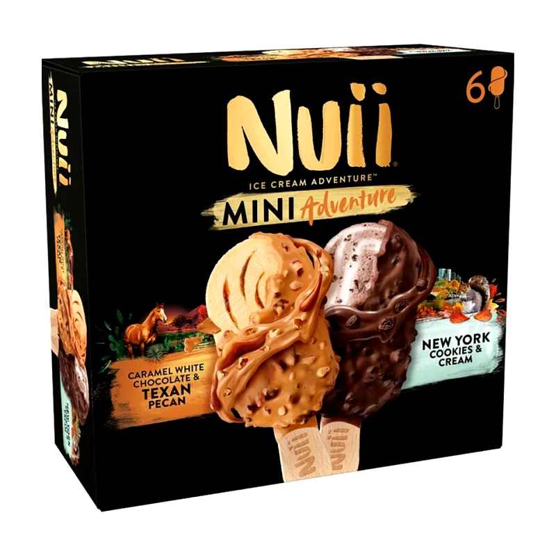 NUII Παγωτό Texan Pecan & New York Cookies 256g