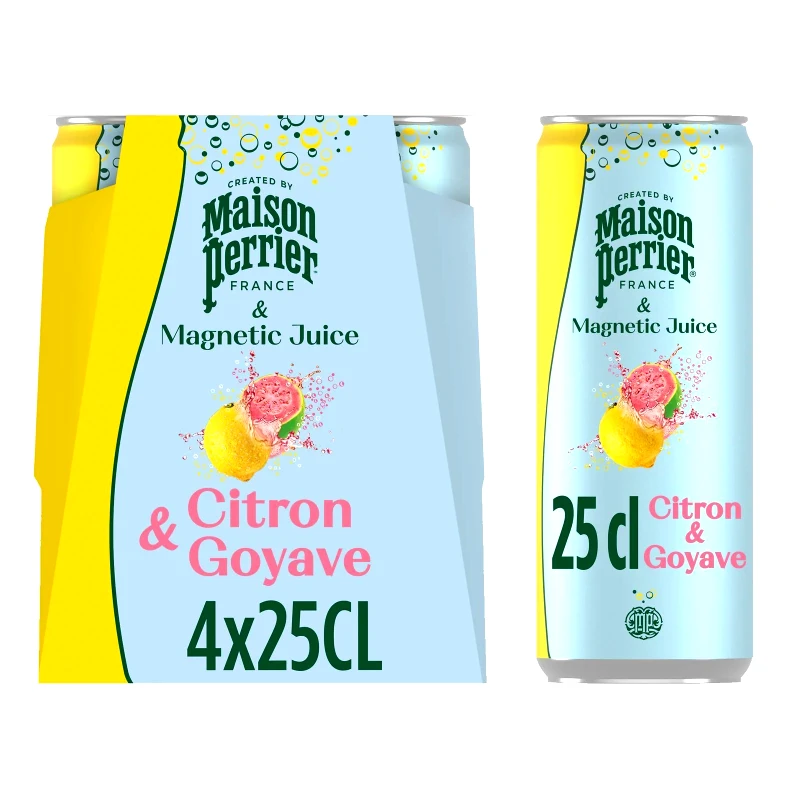 PERRIER Ανθρακούχο Νερό Maison Perrier Λεμόνι και Γκουάβα 4x250ml