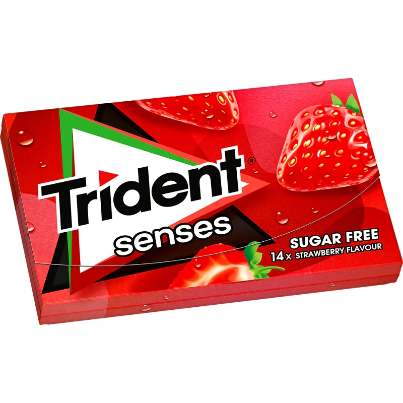 TRIDENT Τσίκλα Senses Φράουλα 27gr