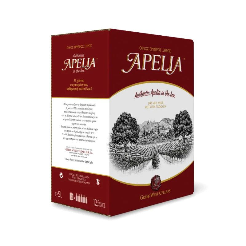 APELIA Οίνος Ερυθρός Ξηρός 5lt