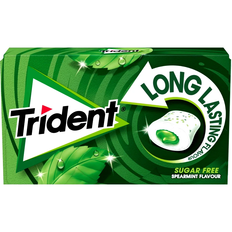 TRIDENT Τσίχλες Long Lasting Δυόσμος 22g