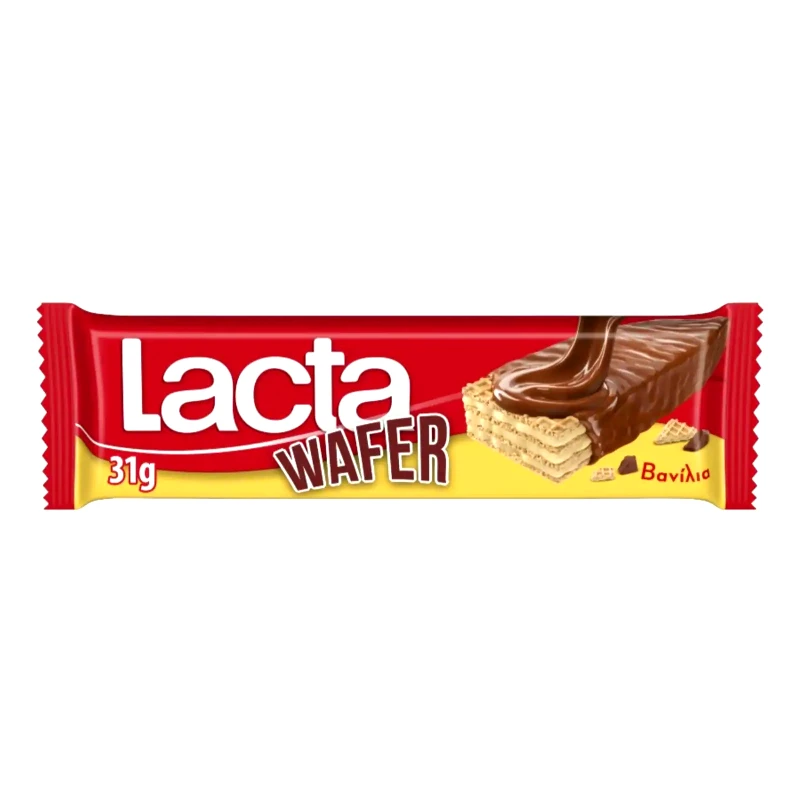 LACTA Γκοφρέτα Σοκολάτα Βανίλια 31g