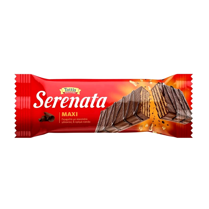 SERENATA Γκοφρέτα Maxi Σοκολάτα Γάλακτος 50g