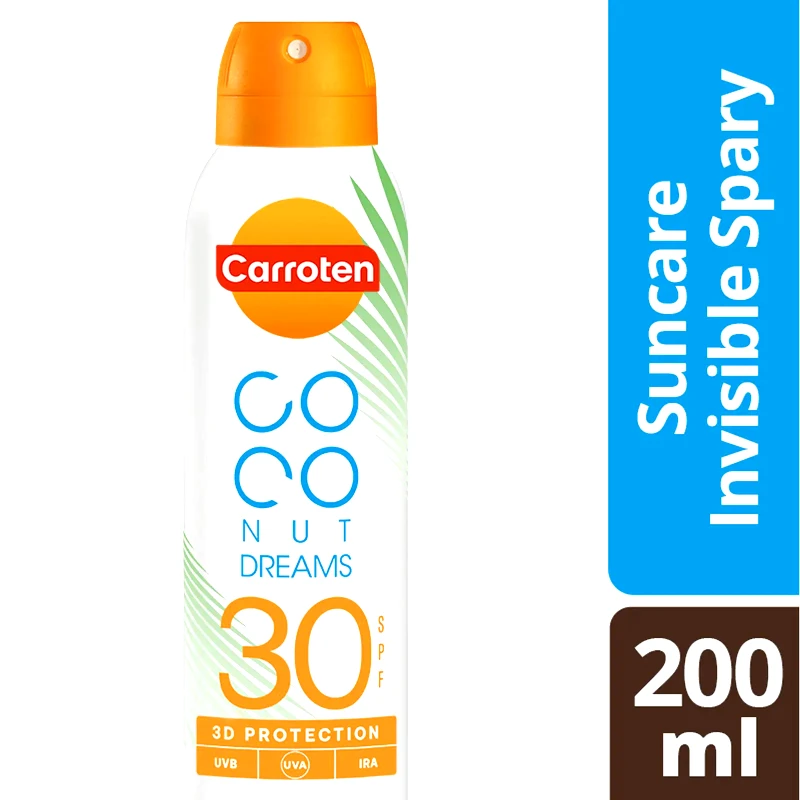 CARROTEN Αντηλιακό Spray Διάφανο Coconut Dreams SPF30 200ml