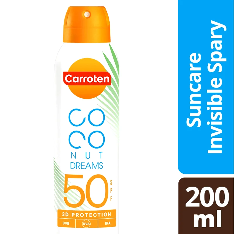 CARROTEN Αντηλιακό Spray Διάφανο Coconut Dreams SPF50 200ml