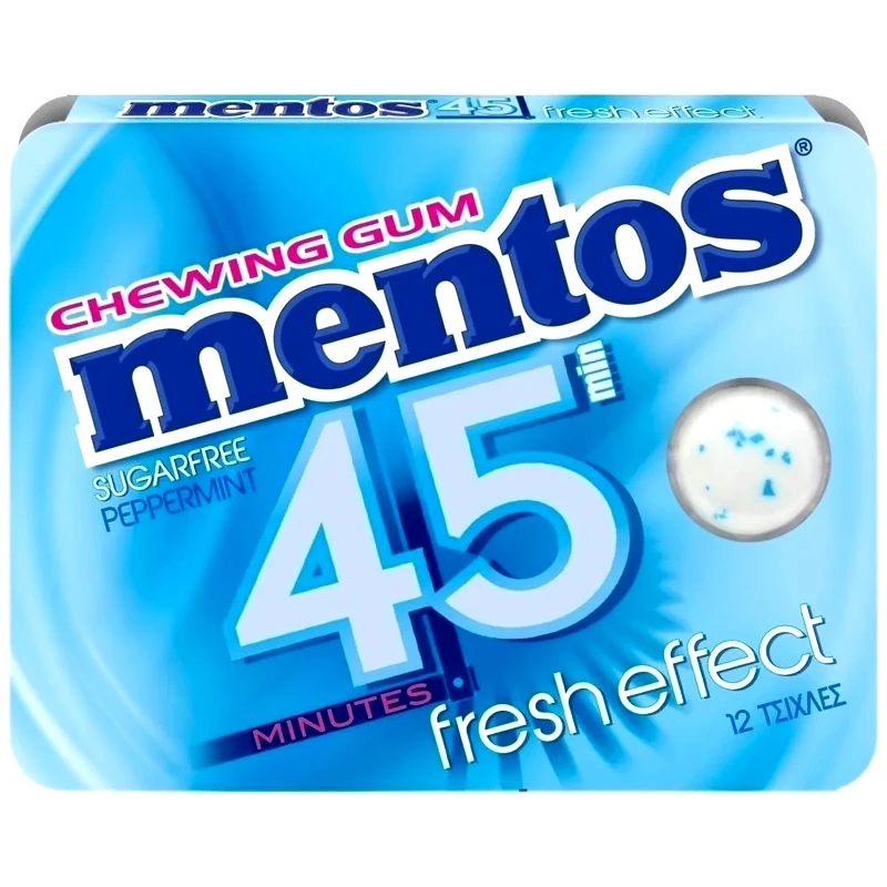 MENTOS Τσίχλες 45 Minutes Μέντα 18g