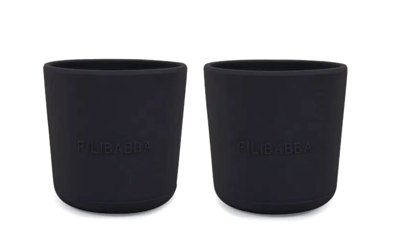 Dinner Time Filibabba Silicone Cup 2 Pack – Stone Grey