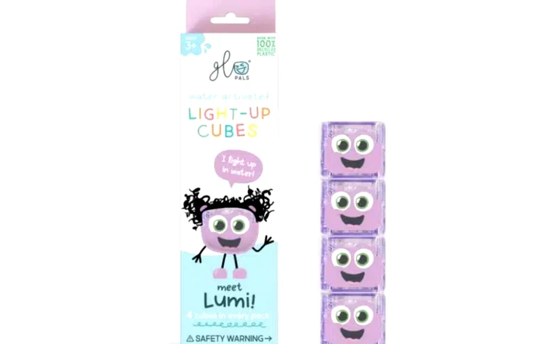 Bath Collection Glo Pals 4 Pack Light Up Cubes – Lumi