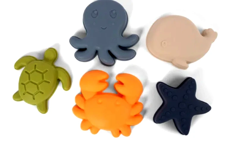 Filibabba Filibabba Sand Toys 5pcs Animals of the Sea