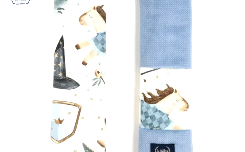 B2B Jersey Seat Belt Cover Prince Velvet Wind Blue