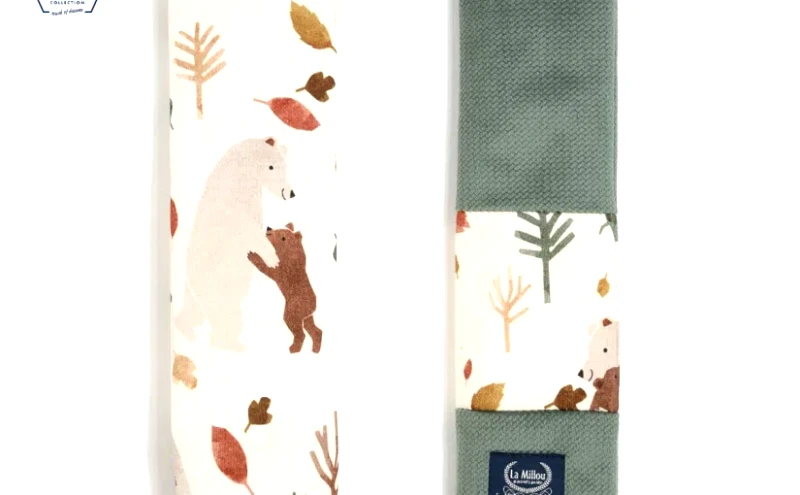 B2B Jersey Seat Belt Cover Hug me Velvet Khaki