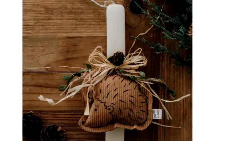 Easter Λαμπάδα Spiky Hedgehog