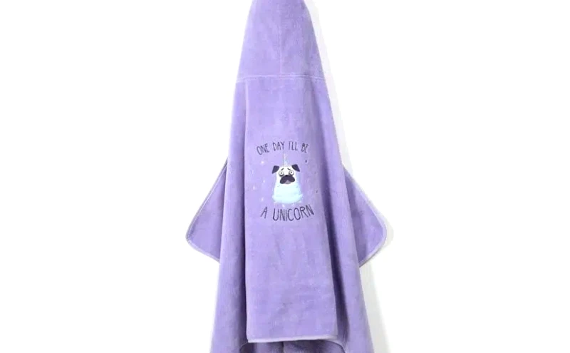 Bath Collection Πετσέτα Bamboo Kid Purple Doggy Unicorn