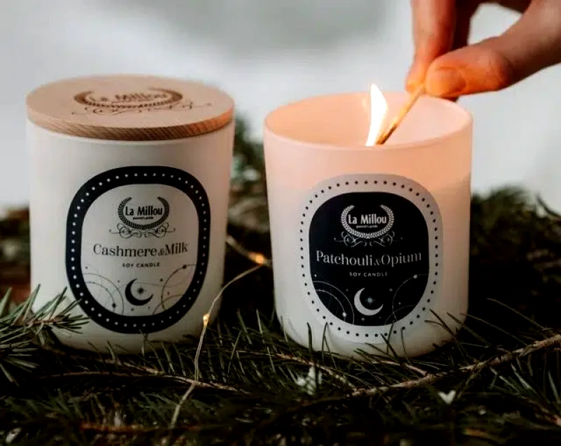 Christmas Αρωματικό Κερί – Patchouli & Opium