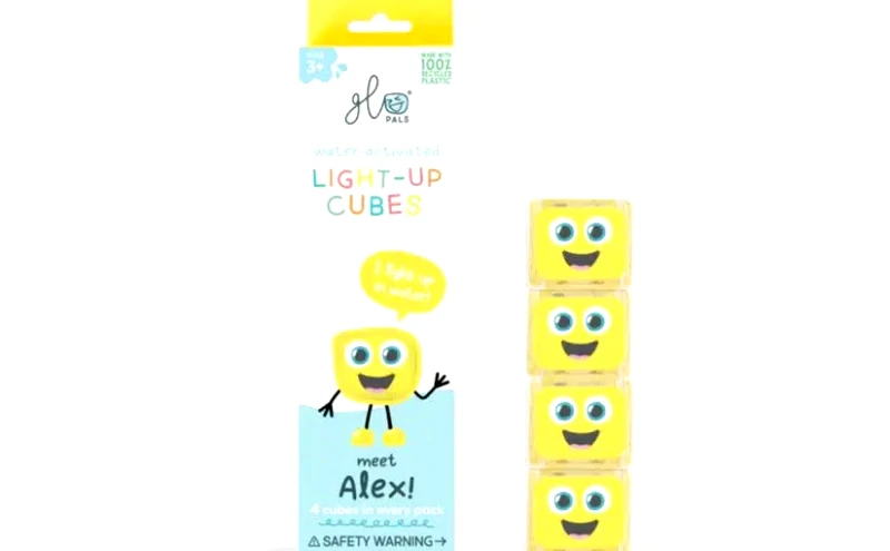 Bath Collection Glo Pals 4 Pack Light Up Cubes – Alex
