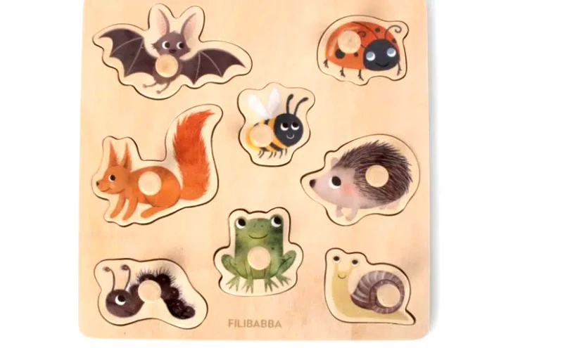AW '24 Filibabba Wooden Puzzle – Forest Friends