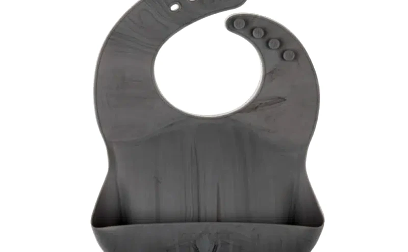 Eeveve Eeveve Silicone Bib – Marble Granite Gray