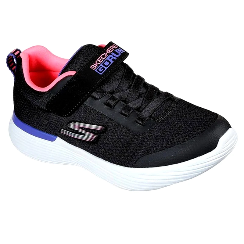 Skechers Skechers Kids Textile-Mesh Knit Satin Gore (302427L-BKPR)