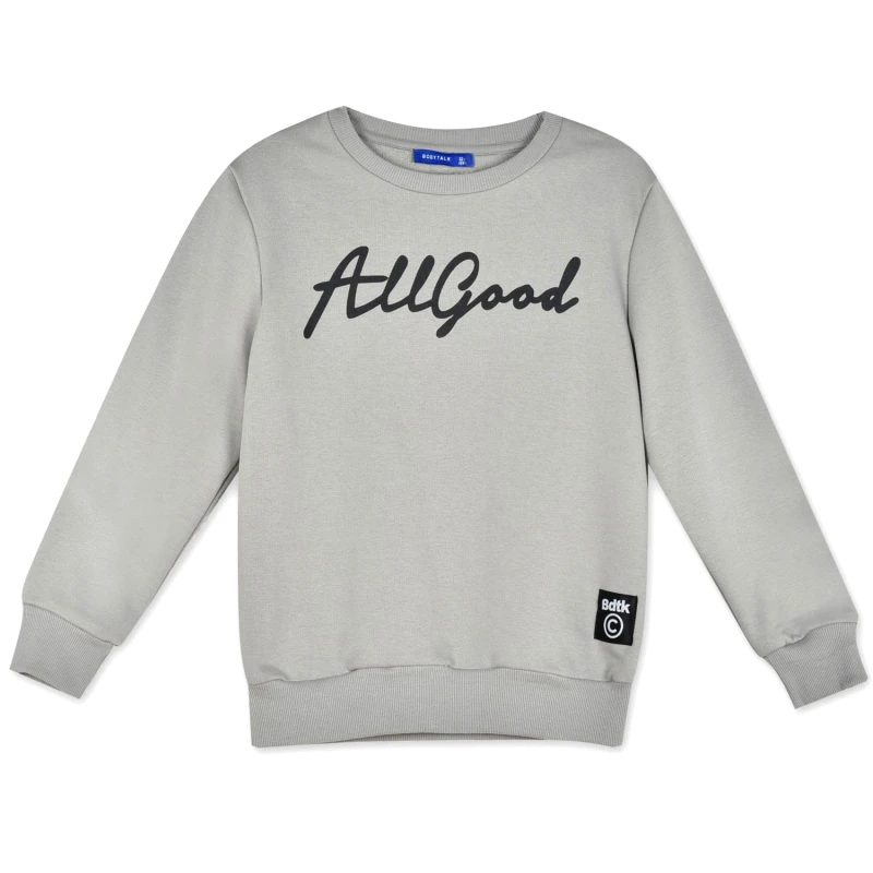Body Talk Body Talk Kids All Good MiniMe Crewneck Steel (1242-754026-00509)