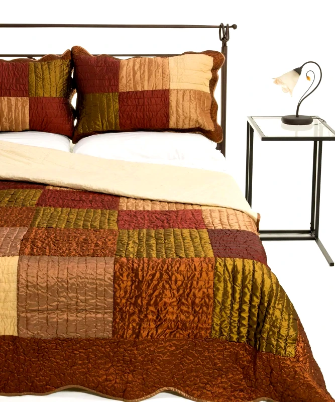 Silk Fashion Σετ Κουβερλί Μονό Silk Fashion 6155 Κεραμιδί 160x220