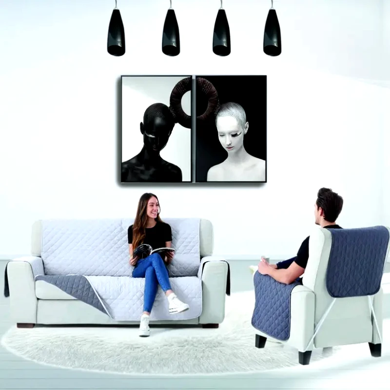 Sb Home Καπιτονέ Κάλυμμα Διθέσιου Sb Home Nikol Silver 110εκ.