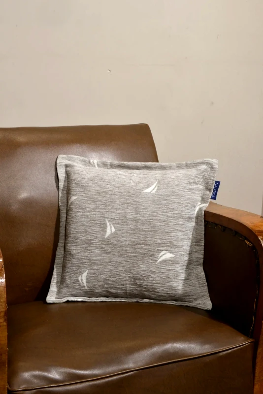 Nautica Μαξιλαροθήκη Διακόσμησης Nautica Γκρι Logo 43x43