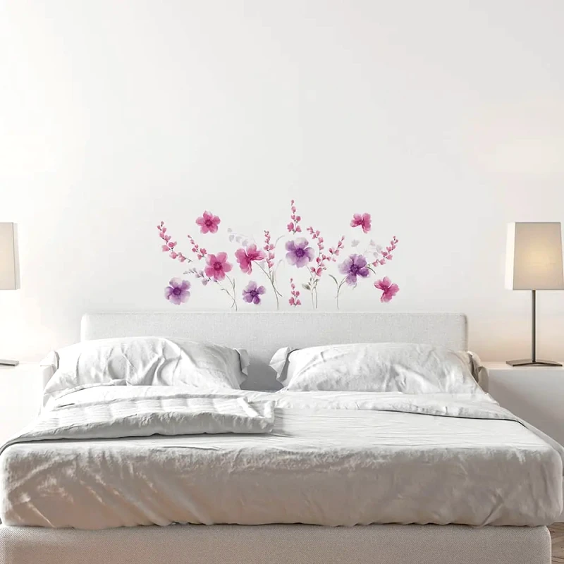 Ango Αυτοκόλλητα Τοίχου Ango Purple Flowers 44231