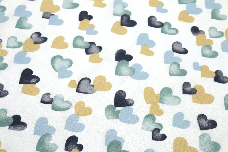 Dimcol Πάνα Χασέ Dimcol Hearts 11 Grey-Green 80x80