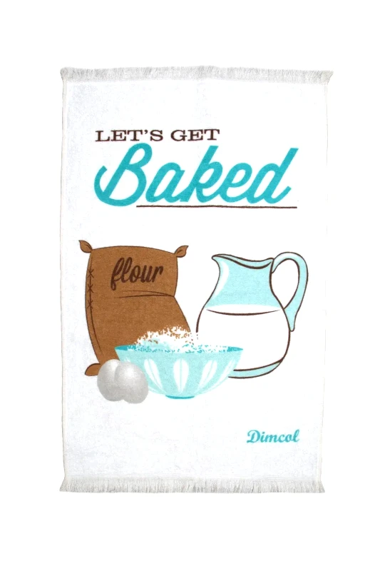 Dimcol Πετσέτα Κουζίνας Dimcol Baked 07 White 40x60