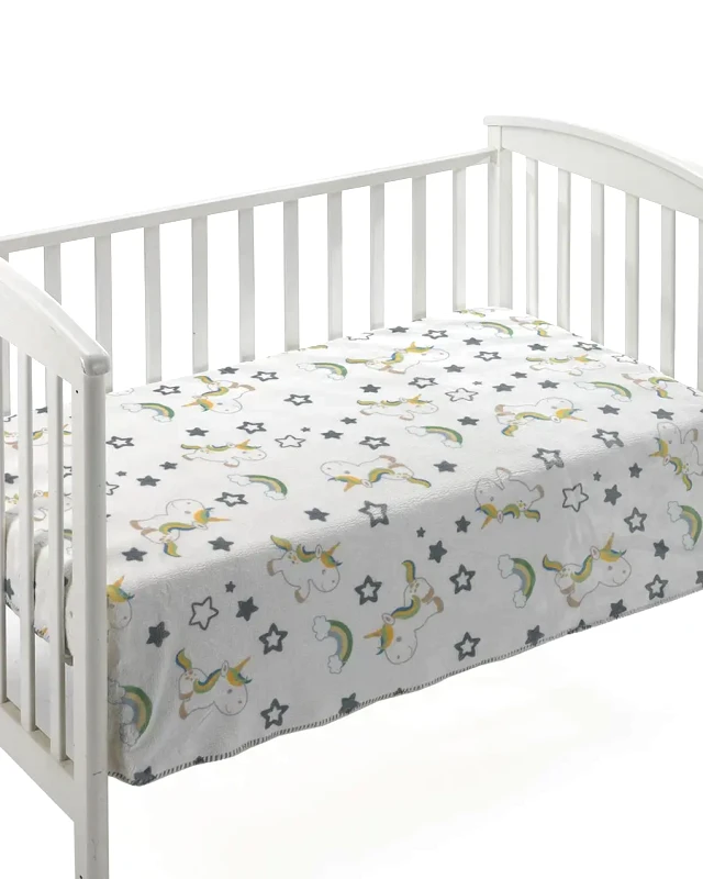 Morven Κουβέρτα Βελουτέ Κούνιας Morven Dolcce F69 Γκρι 110x140